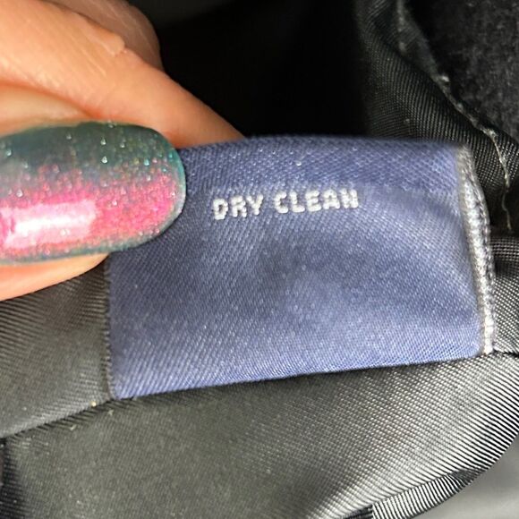 Roundtree & Yorke Men's Wool Overcoat Jacket Collared Button Front Coat Black L - Picture 15 of 15